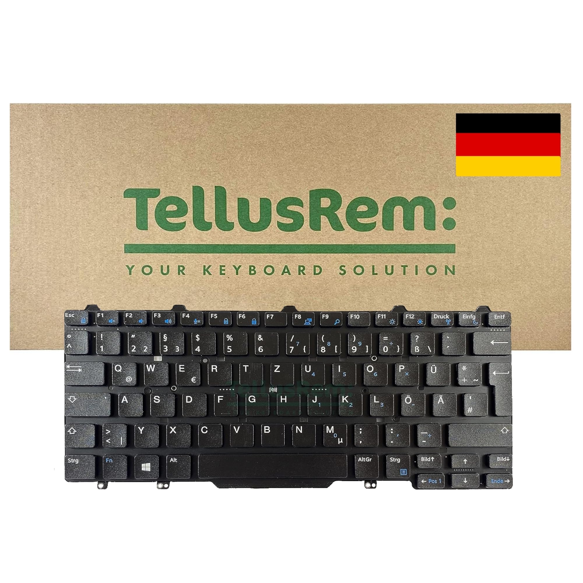 replacement German non-backlit keyboard for Dell Latitude E5450, Latitude E7450, Latitude E7470