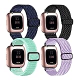 4 Pack Stretchy Bands Compatible with Fitbit