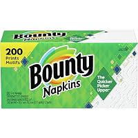 Amazon.com: Bounty Paper Napkins, White, 200 Count by Bounty ...