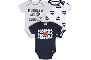 Gerber NFL baby-girls Nfl 3-pack Onesie Bodysuit
