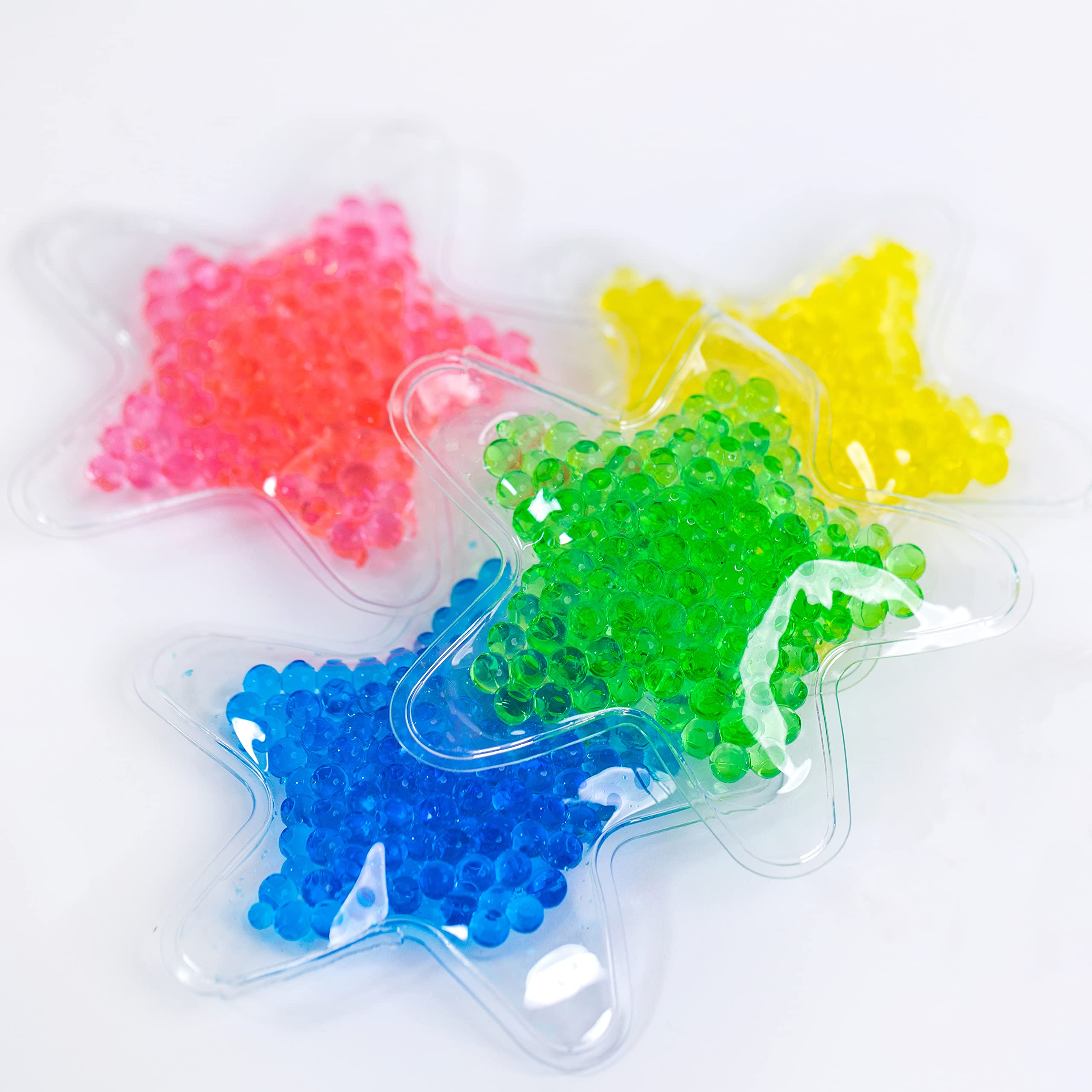 Toyseum 12 x Sensory Fidget Star Water Bead Toys, Party Bag fillers Kids , Ideal Space and Mermaid themed party bags, and Goody bag fillers, Pack of 12 Stress Relief Toy Stars (TOY-SEN-BEA-STA-12)