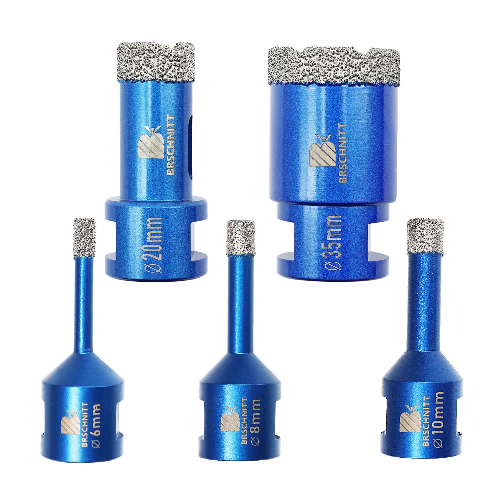 Diamond Core Drill Bit Set - 6 8 10 20 35mm Diamond Hole Saw,for Porcelain Tile Ceramic Marble Granite Drilling with M14 Thread — image 1