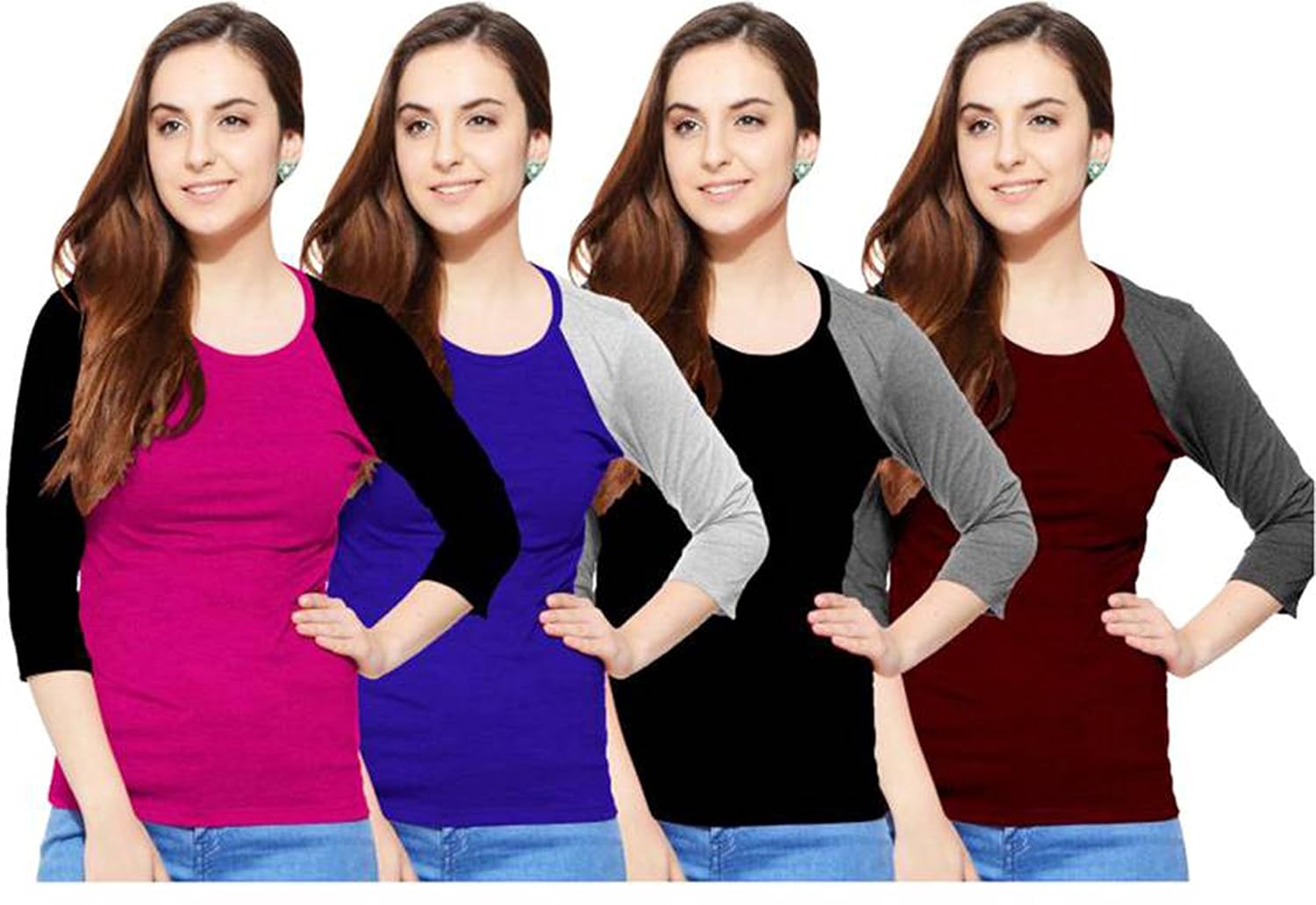 so sweety ladies pack of 4 (reglon sleeve t shirt)