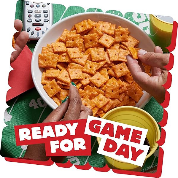 CHEEZ-IT CHEESE CRACKERS, BAKED SNACK CRACKERS, LUNCH SNACKS, PARTY SIZE, ORIGINAL, 25OZ BOX (1 BOX)