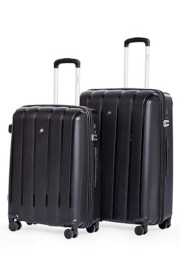 Gamme Ivory Polypropylene Hard Side 65CM/75CM Luggage Set(Black)