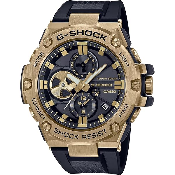 Amazon.com: G-Shock GSTB300B-1A Men's Watch, Black x Gold
