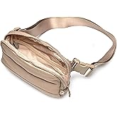 Funky Junque Crossbody Bag Sling Belt Stadium Waist Fanny Concert Bag: Puffer - Taupe