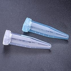 210pcs 0.5ml Centrifuge Tubes Plastic Graduated