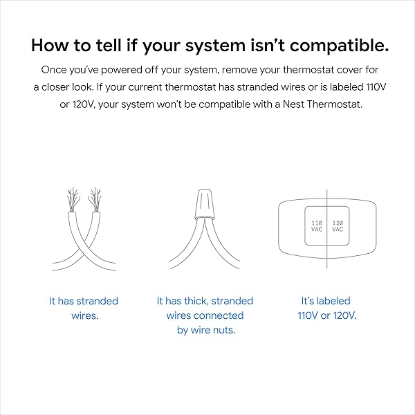 GOOGLE NEST THERMOSTAT – SMART THERMOSTAT FOR HOME – PROGRAMMABLE WIFI THERMOSTAT – SNOW