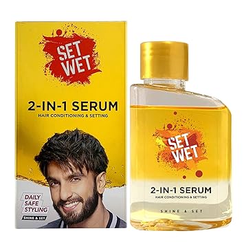 Set Wet 2-In-1 Serum, Shine & Set (Hair Serum For Men), 100 ml