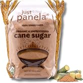 Just Panela Organic Unrefined Cane Sugar 5 Pound Pack of 1 | 100% Unprocessed, Raw Sugar | Panela Great for Baking, Cooking &amp; Sweetening | Healthier Alternative to Regular Refined Sugar
