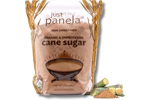 Just Panela Organic Unrefined Cane Sugar 5 Pound Pack of 1 | 100% Unprocessed, Raw Sugar | Great for Baking, Cooking & Sweetening | Healthier Alternative to Regular Refined Sugar