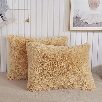 Cushions Home Decor Home Cushion Cover Plush Solid Furry Fluffy