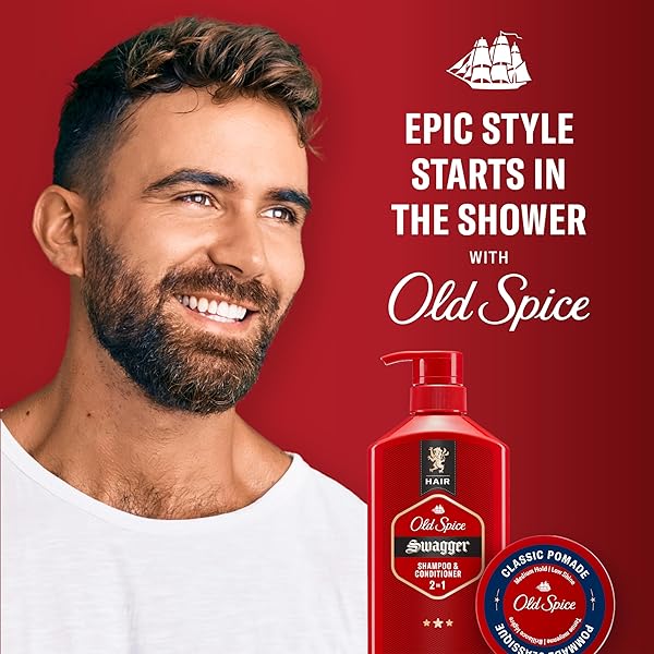 OLD SPICE CLASSIC POMADE FOR MEN, MEDIUM HOLD WITH LOW SHINE, 2.22 OZ