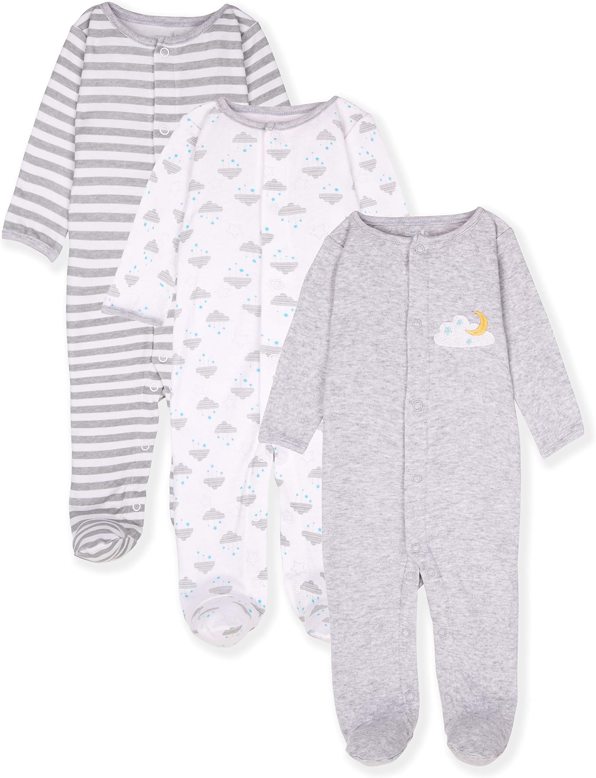 Maybe Baby Kids Infant Baby 3 Pack Sleep and Play Set