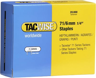Tacwise 0367 Type 71 6 mm Galvanised Upholstery Staples Pack