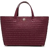 Anne Klein womens Anne Klein Large Ruched Top Handle Tote Bag