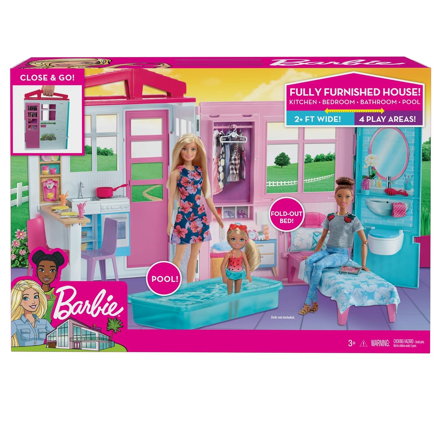 Black Friday Barbie Doll House Playset Multicolor Cyber Monday 2019