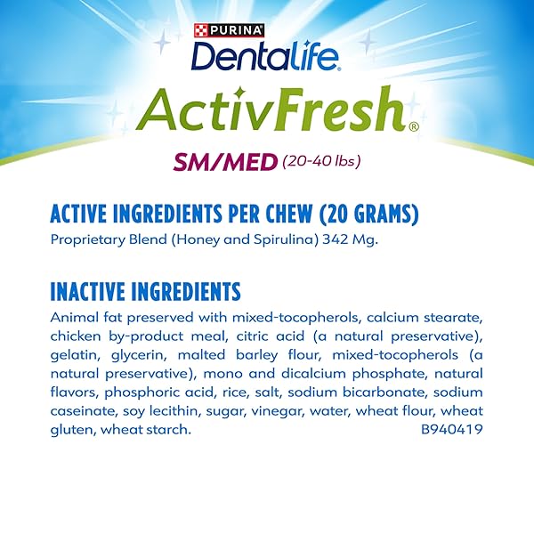 DENTALIFE ACTIVFRESH PACK OF 3 DOG CHEWS FOR SMALL AND MEDIUM DOGS 20-40 LBS., DENTAL CHEWS TO FRESHEN BREATH, CHICKEN FLAVOR, 22.5 OZ. EACH, 30 CHEWS EACH/90 TOTAL CHEWS – 30 CT. POUCH
