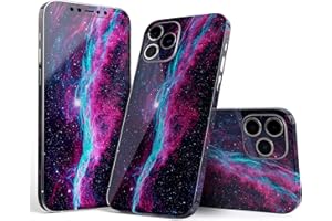 Design Skinz Full Body Skin Decal Wrap Kit Compatible with iPhone XR (Screen Trim & Back Skin) - Cosmic Strobe Space V1