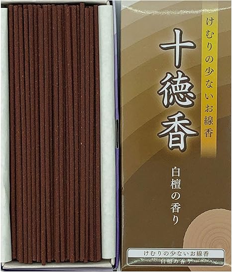 Amazon Com Jittoku Koh Sandalwood Incense Sticks 2sticks Rich Aroma Less Smoke Japanese Quality Home Kitchen