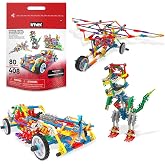 KNEX 80 Model Deluxe Set with Reusable Bag - STEM Building Kit, Kid Construction, Creative Play Toy&sbquo; Ages 8+