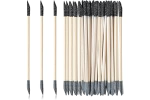 AHQIZFX 30 PCS Sanding Sticks, Double Matchsticks Sanding Sticks for Tight Spaces Wood, 150/280 Grit Fine Detailing Polishing Sticks Sanding Twigs for Plastic Models Wood Hobby Stuffers, 5.4 x 0.2 Inch