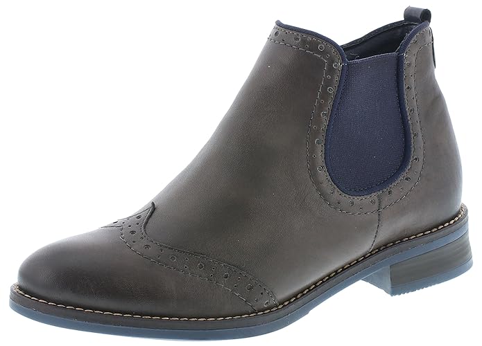 Remonte Stiefeletten in Übergrößen Grau D8581-45 große Damenschuhe