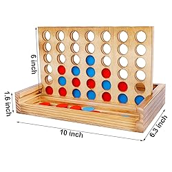 Glintoper Tic Tac Toe & 4 in a Row Table Games Set