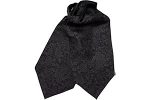 Elizabetta Men's 100% Silk Ascot Ties, Day Cravat Neckties, Handmade in Italy