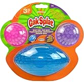 Nickelodeon Gak Splat 2 Balls + 1 Football Sport Ball 3-Pack Bundle, Throw, Catch, Play!