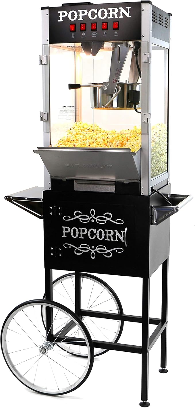 Paramount 16oz Popcorn Maker Machine & Cart New 16 oz Hot