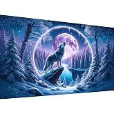 Extra Large Diamond Painting Kits for Adults, 5D Diamond Art Kits 28x16 In | Wolf, Stunning Wall Focal Point, Full Round Drill, DIY Relaxing Arts and Crafts, Home Decor & Gift
