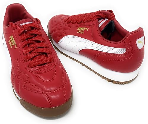 puma roma red white