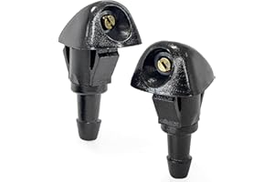 Click&Fit Adjustable Windshield Washer Nozzles compatible with Honda Civic 1987-2005, CR-V 1998-2011, Fit 01-08, Prelude 97-01, HR-V 99-06, Acura TSX RL RSX Integra – Wiper washer sprayers, 2pcs