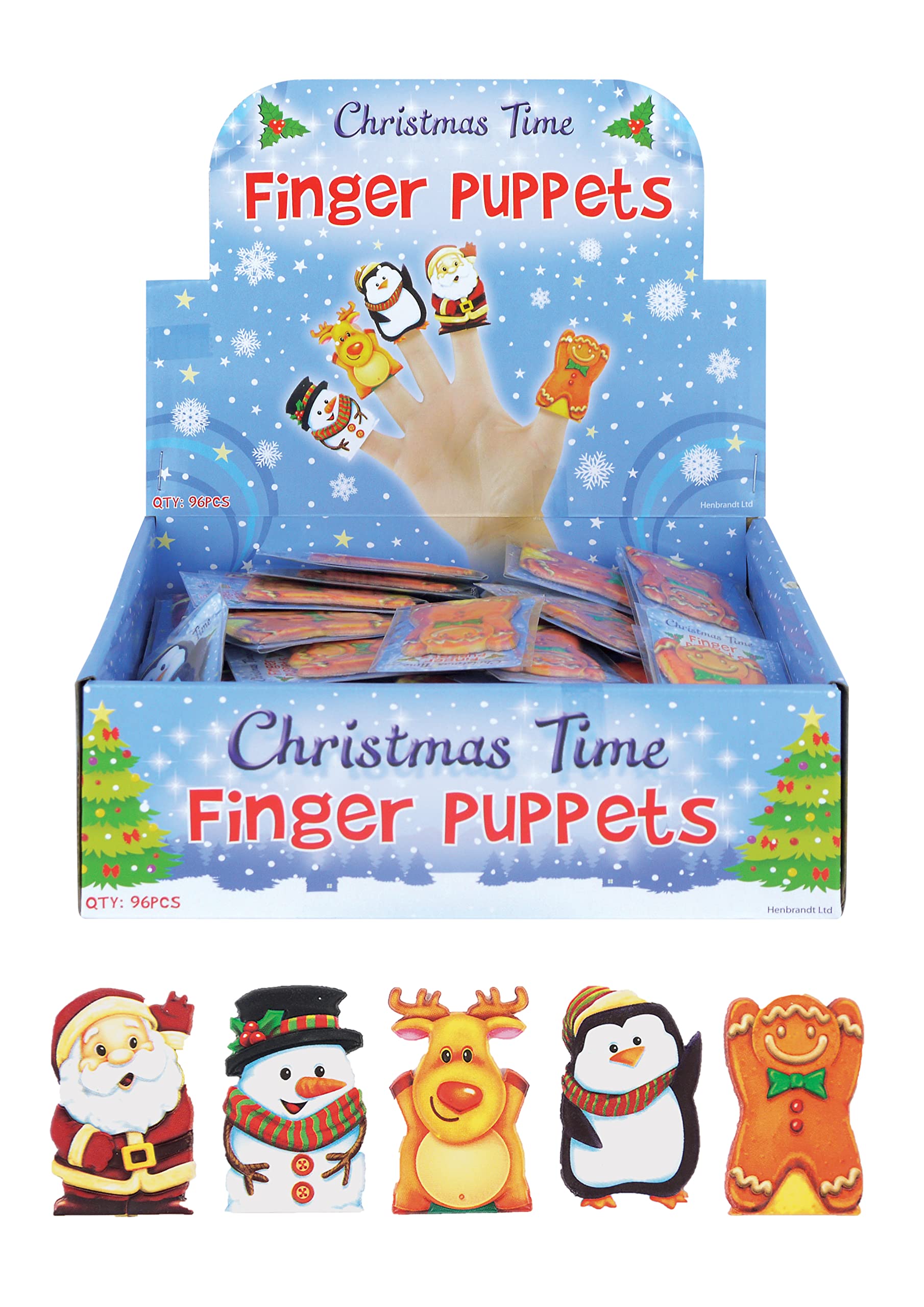 Henbrandt 12 x Xmas Finger Puppet