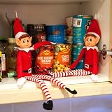 GLOW Naughty Little Xmas Elf Set of 2 Playful Elves with Soft Body Vinyl Face view 8