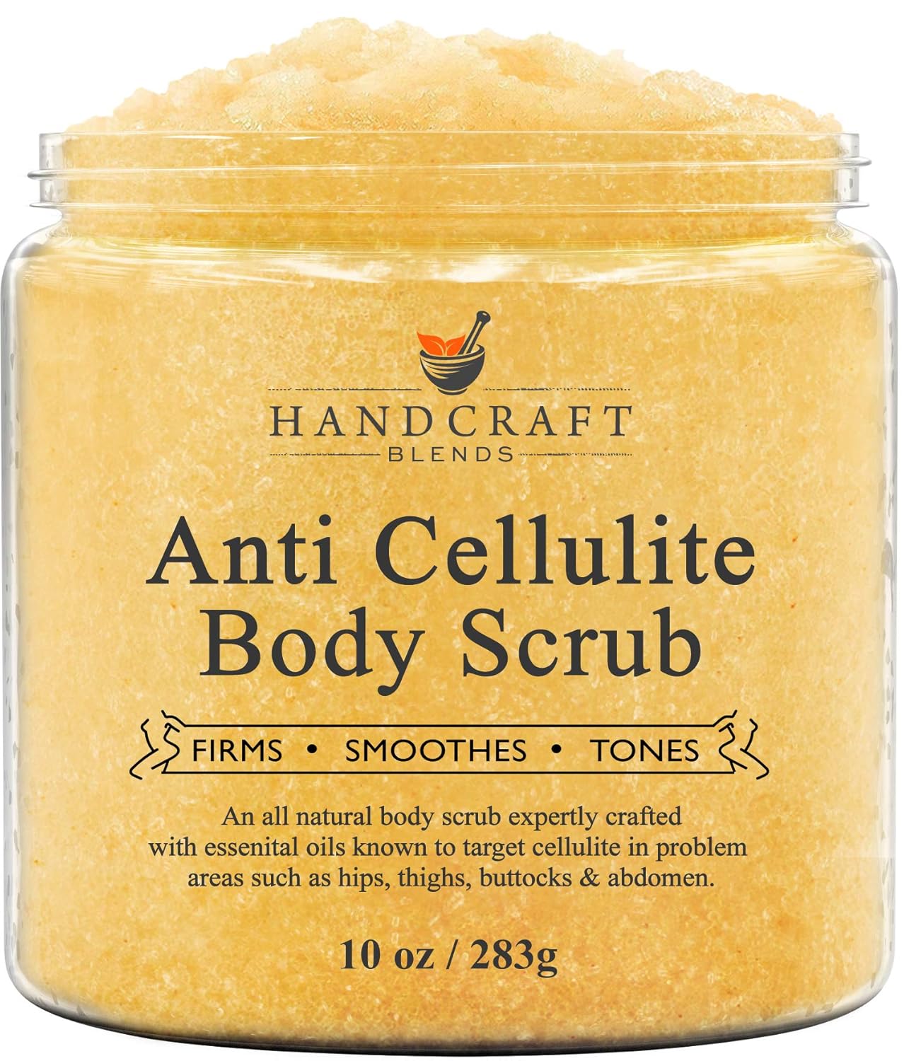 Handcraft Cellulite Treatment Body Scrub - 100% Natural - Powerful Anti Cellulite Treatment, Penetrates Skin, Targets Unwanted Fat and Improves Skin Firmness – 10 oz : Beauty
