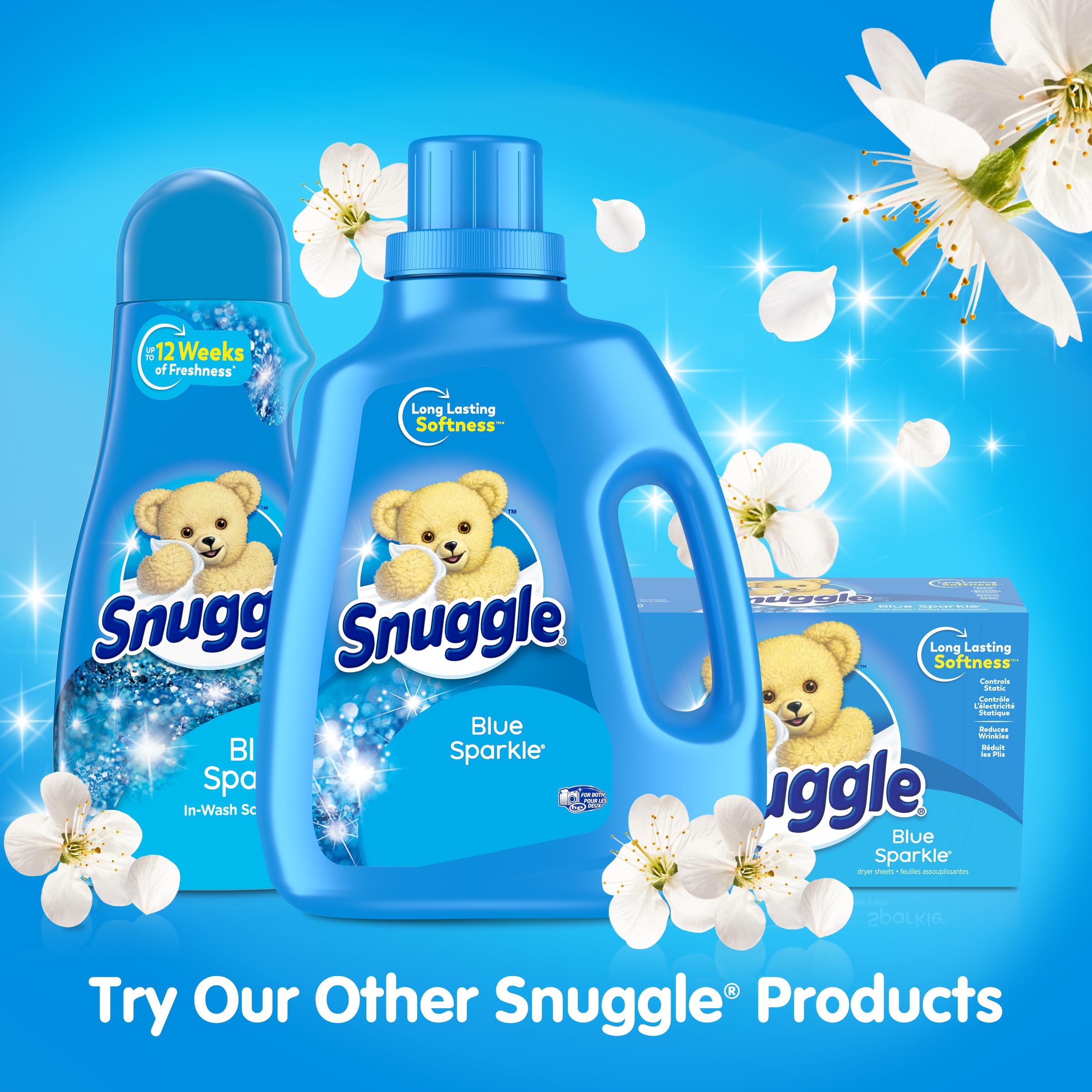Snuggle In Wash Scent Booster, Blue Sparkle, 39 Ounce (Packaging May Vary)