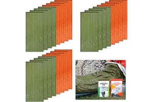 Preboun Emergency Sleeping Bag Portable Lightweight Survival Bag Thermal Bivy Sack Waterproof Emergency Blanket Survival Gear for Outdoor Camping Hiking Homeless People Shelter