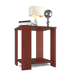 Forzza FO-ST18Mh Bentley Side Table with Storage (Mahogany)