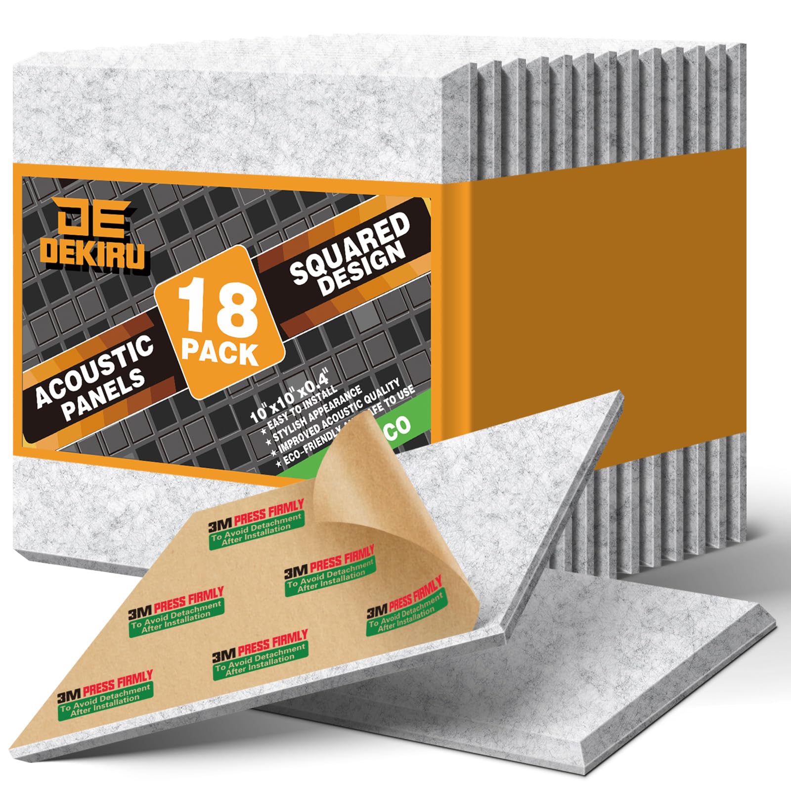 DEKIRU Sound Proof Foam Panels 18PACK, Acoustic