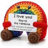 Valentines Day Birthday Gifts for Gay Lesbian LGBTQ+ Pride Month Gifts for Partner I Love You Gift for Couple Wedding Anniversary Long Distance Gay Boyfriend Lesbian Girlfriend Gift Handmade Rainbow