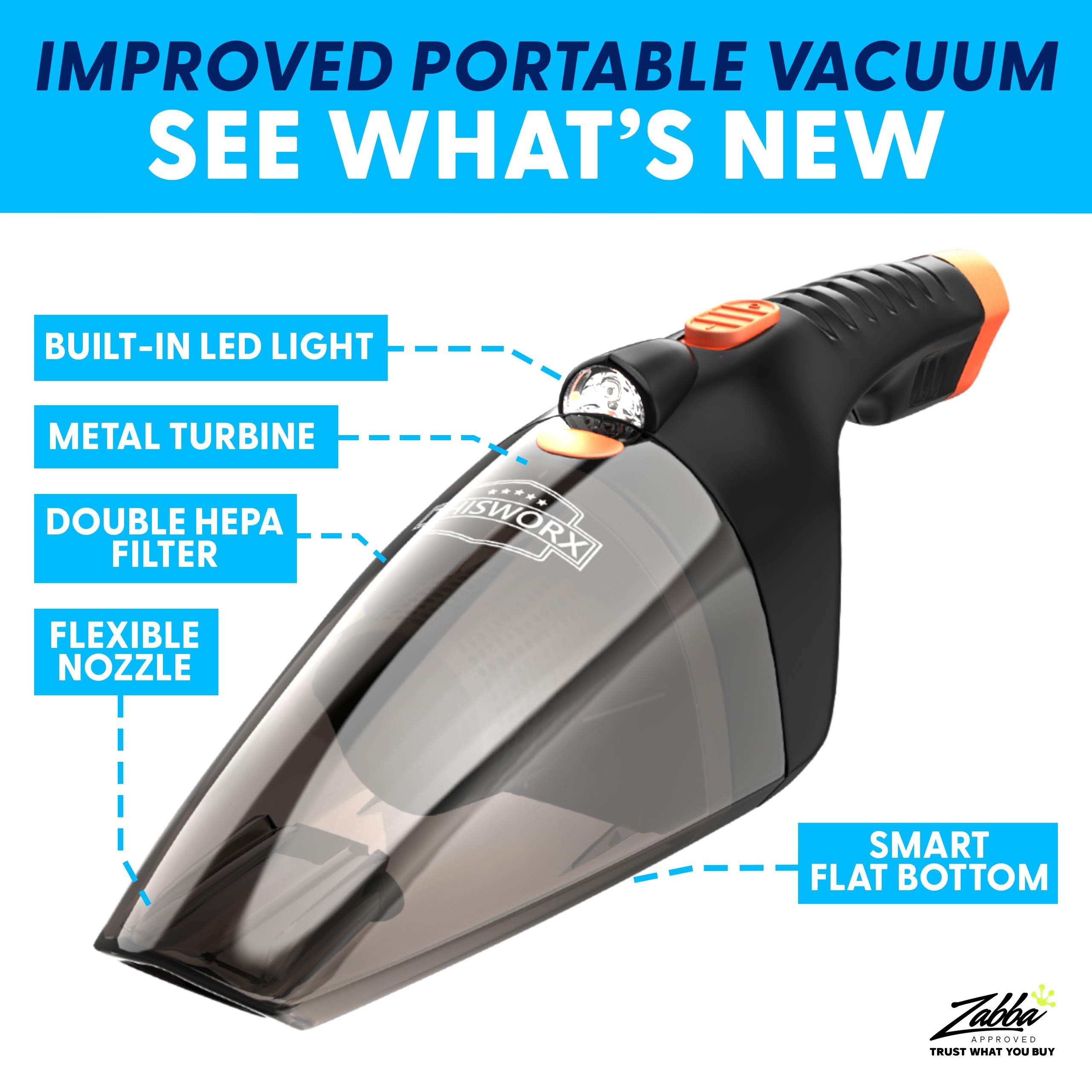Mua Portable Car Vacuum Cleaner High Power Handheld Vacuum w/LED Light