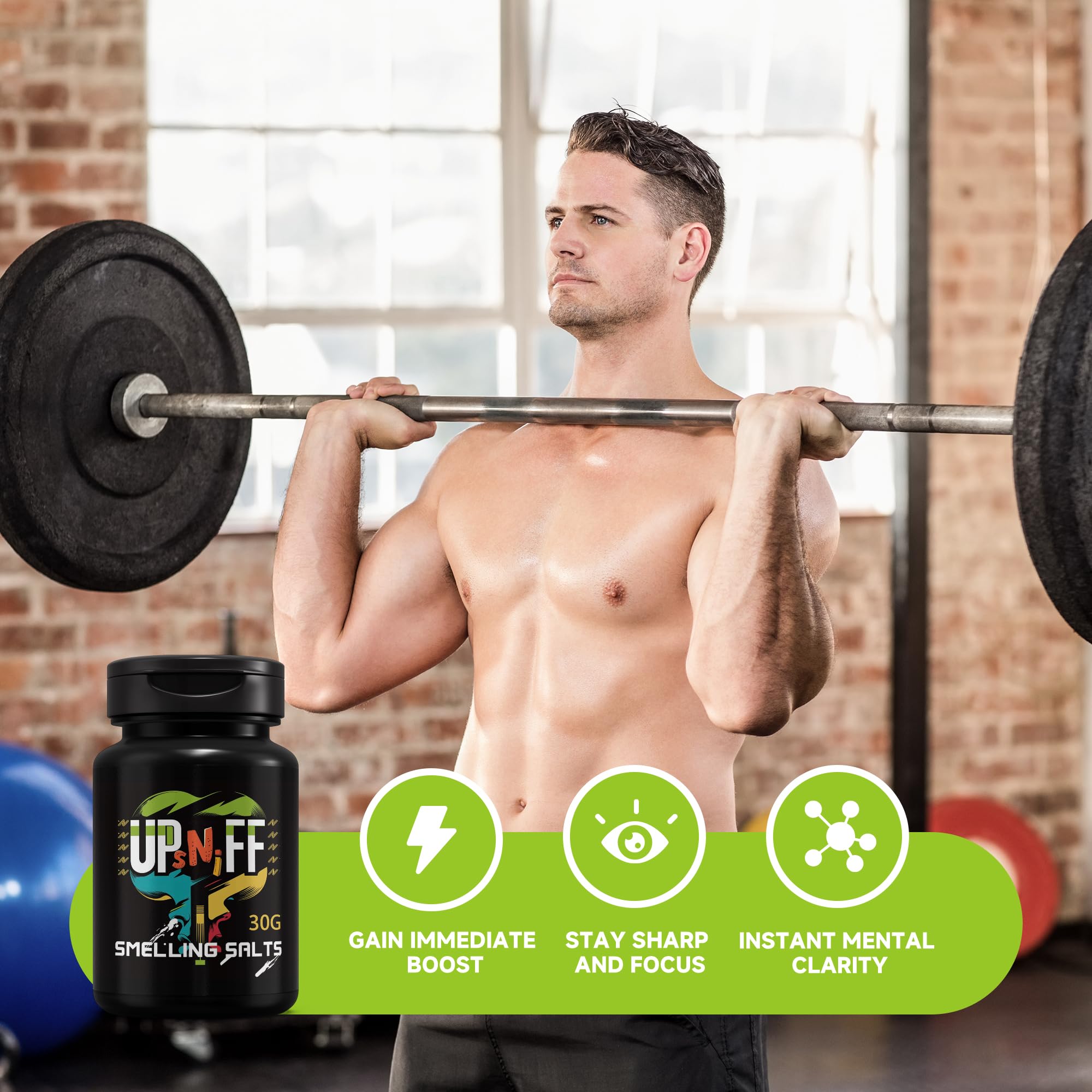 Salts for Athletes in Hockey, Potent Wake Up for Athletes in Weightlifting and Powerlifting, Activate Before Smelling, Instant Energy, Enhanced Focus & Motivation