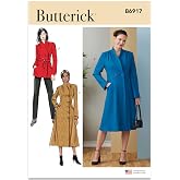 Butterick Misses' Coat Sewing Pattern Kit, Design Code B6917, Sizes 12-14-16-18-20