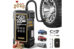 OlarHike Powerful 12000mAh Heavy Duty Tire Inflator Portable Air Compressor, 150PSI Dual Power 12V&Cordless Air Pump for Car Tires, Pickup Trucks, Jeeps, SUVs & RVs. Digital Pressure Gauge & LED Light