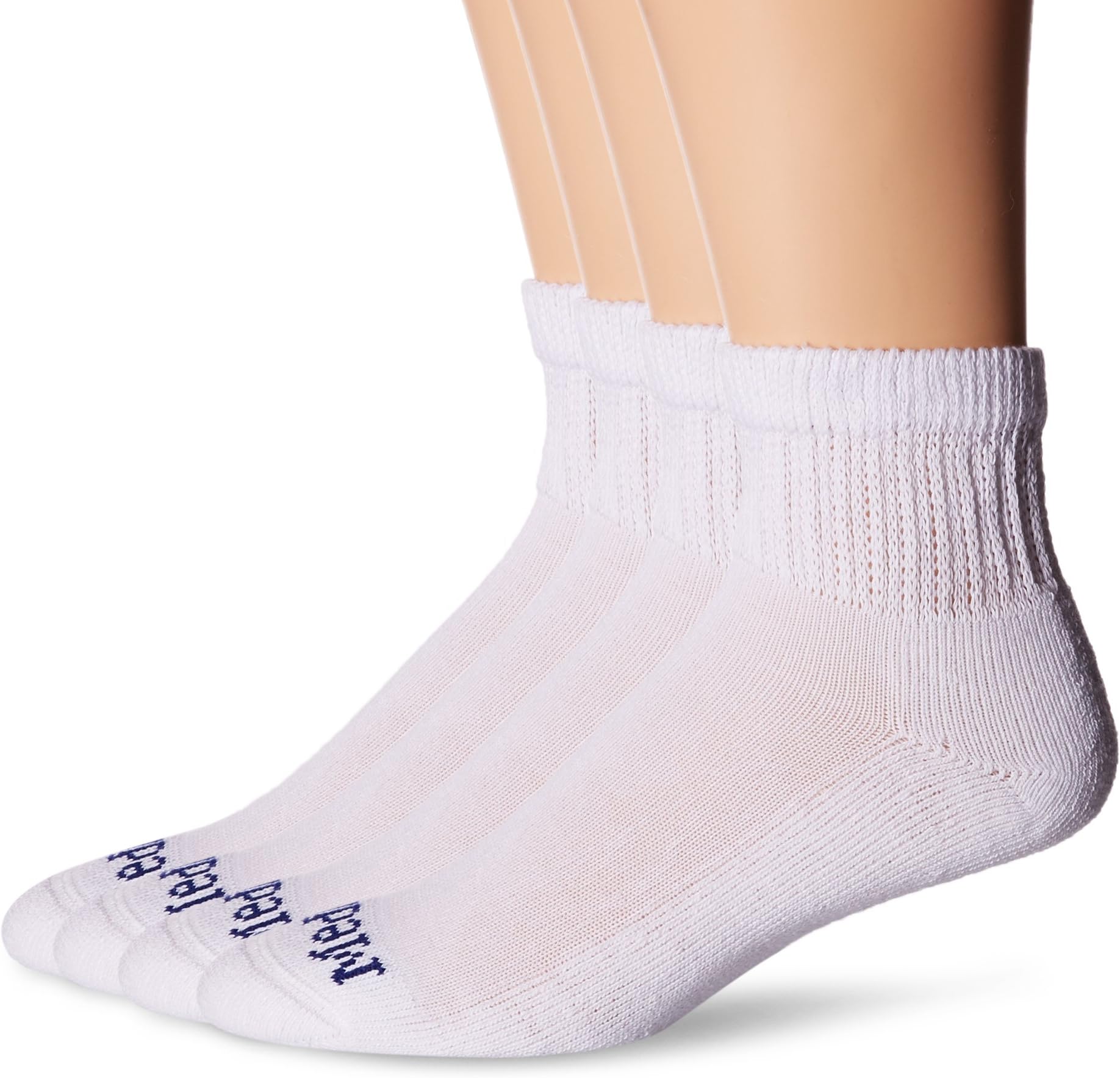 MediPEDS Men's 4 Pack Diabetic Quarter Socks