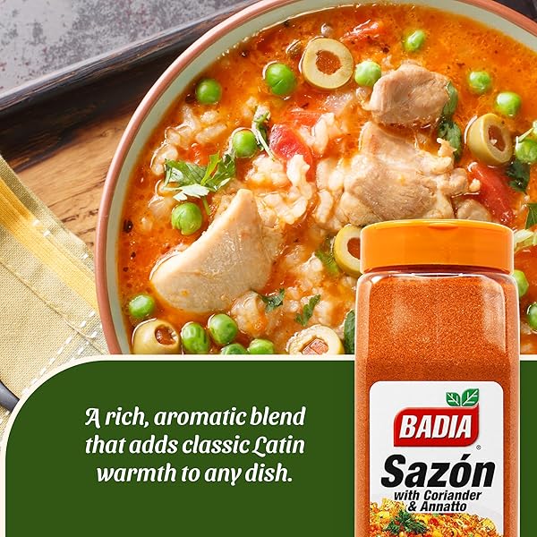 BADIA SAZON WITH CORIANDER AND ANNATTO, 32 OZ – LATIN FLAVOR SPICE BLEND FOR COOKING, RICE, MEATS & STEWS