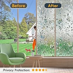 Rainbow Window Privacy Film Decorative, Stained